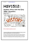HSY1512 Ass 5 Seme 1 2022 (Essay)
