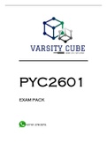 PYC2601 EXAM PACK 2022