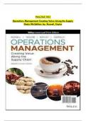 Practice Quiz For Operations Management Creating Value Along the Supply Chain 9th Edition Roberta S&period; Russell&comma; Bernard W&period; Taylor