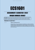 ECS1601 Assignment 3 Semester 1 2022