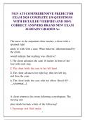NGN ATI COMPREHENSIVE PREDICTOR EXAM 2024 COMPLETE 150 QUESTIONS  WITH DETAILED VERIFIED AND 100&percnt; CORRECT ANSWERS BRAND NEW EXAM  ALREADY GRADED A&plus;