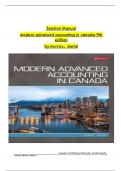 Solution Manual for Modern Advanced Accounting In Canada 10th Edition By Hilton Murray&comma; Herauf Darrell