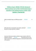 Midterm Exam&colon; NR565&sol; NR 565 Advanced Pharmacology Care of the Fundamentals Exam &vert; Questions and Verified Answers &lpar;2024&sol; 2025 Update&rpar;- Chamberlain