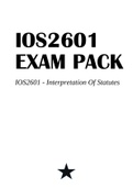 IOS2601 EXAM PACK IOS2601 - Interpretation Of Statutes
