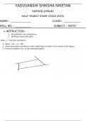Class notes mathematics 