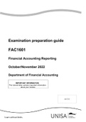 FAC1601 Examination preparation guide 2022