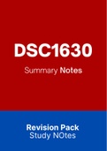 DSC1630 - Summarised NOtes (2022)