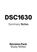 DSC1630 - Summarised NOtes (2022)
