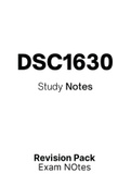 DSC1630 - Exam NOtes (2022)