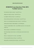BNHE502 Exam Questions With 100&percnt; Verified Answers&period;