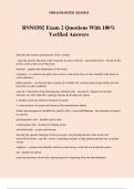 BNNS502 Exam 2 Questions With 100&percnt; Verified Answers