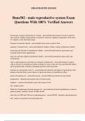 Bnns502 - male reproductive system Exam Questions With 100&percnt; Verified Answers