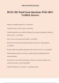 BUSI 1301 Final Exam Questions With 100&percnt; Verified Answers