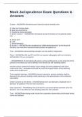 Mock Jurisprudence Exam Questions & Answers