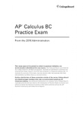 AP Calculus BC 2016 Practice
