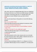 INSURANCE ADJUSTING EXAM 2024&sol;2025 NEWEST&excl;&excl;&excl; COMPLETE  ACTUAL EXAM QUESTIONS AND CORRECT ANSWERS  &lpar; EXPERT VERIFIED SOLUTIONS &rpar;ALREADY GRADED A&plus;&period;