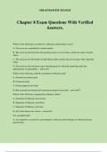 Chapter 8 Exam Questions With Verified Answers&period;