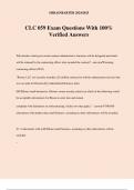 CLC 059 Exam Questions With 100&percnt; Verified Answers