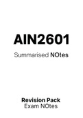 AIN2601 - Summarised NOtes