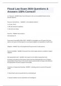 FISCAL LAW  EXAM BUNDLE&lpar;COMPLETE PACKAGE&rpar;
