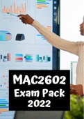 MAC2602 Questions & Answers Exam Pack For Year 2022