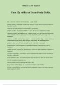 Cmn 12y midterm Exam Study Guide&period;