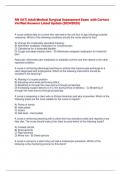  RN VATI Adult Medical Surgical Assessment Exam  with Correct Verified Answers Latest Update &lpar;2024&sol;2025&rpar; 
