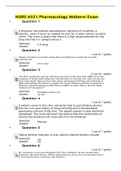 NURS 6521 Pharmacology Midterm Exam / Walden University