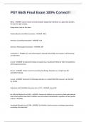 PSY 6645 Final Exam 100&percnt; Correct&excl;&excl;