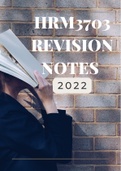 HRM3703 Exam Revision Notes - Questions & Answers
