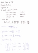 MATHEMATIC MA3G10 solutions of problem sheet 1 and 2