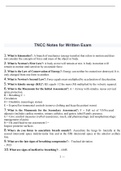 TNCC Notes for Written Exam
