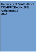  ICT2622 COMPUTING Assignment 3 2022