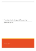 Samenvatting Functional Testing & Retraining