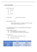 notities unité 2a, 3a en 3b