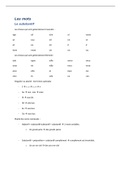 samenvatting grammatica (deel)examen Frans