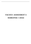 FAC2601 Assignment 2 Semester 1 2022