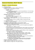 MCAT General Chemistry Study Guide