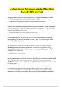 LA Salesforce Advanced Admin &vert; Questions Solved 100&percnt; Correct