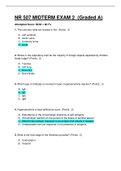 NR 507 / NR507 ADVANCED PATHOPHYSIOLOGY MIDTERM EXAM. QUESTIONS AND ANSWERS. 