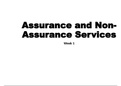 Class notes: Assurance  and nonassurance services