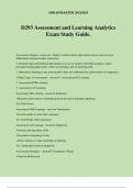 D293 Assessment and Learning Analytics Exam Study Guide&period;