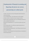 Fundamentals of Financial Accounting and Reporting All answers are correct&comma; guaranteeing an excellent grade&period;
