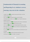 Fundamentals of Financial Accounting and Reporting Every solution is correct&comma; ensuring a top score in the evaluation&period;