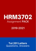 HRM3702 - Combined Tut201 Letters (2019-2021)