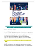 Essentials of Psychiatric Mental Health Nursing 8th Edition Concepts of Care in Evidence - Based Practice 8th Edition Morgan Townsend TESTBANK