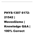 PHYS-1307 6172-21542 WavesGizmo Knowledge Q&A 100% Correct.pdf
