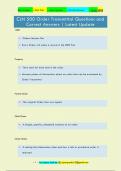 CLN 500 Order Transmittal Questions and  Correct Answers &vert; Latest Update