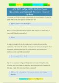 HESI EXIT NGN&comma; HESI RN Exit Exam  Questions and Correct Answers &vert; Latest  Update