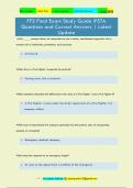 FF2 Final Exam Study Guide IFSTA Questions and Correct Answers &vert; Latest  Update
